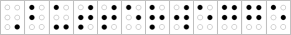 Butterwegge in Braille-Schrift